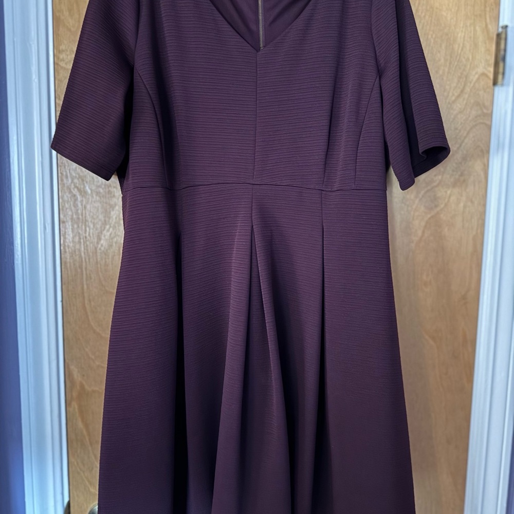 Elegant Burgundy Women's Dress